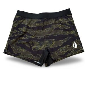 Tachuntfish Tiger Stripe Black Men’s Running Shorts